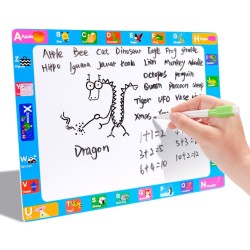 TABLERO DE MADERA 2 EN 1 (PIZARRA Y 4 ROMPECABEZAS)