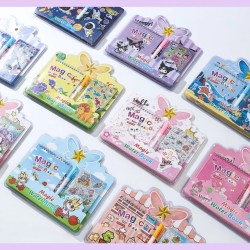 LIBRO MÁGICO DE AGUA CON STICKERS, 6 MODELOS