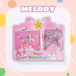 LIBRO MÁGICO DE AGUA CON STICKERS, 6 MODELOS