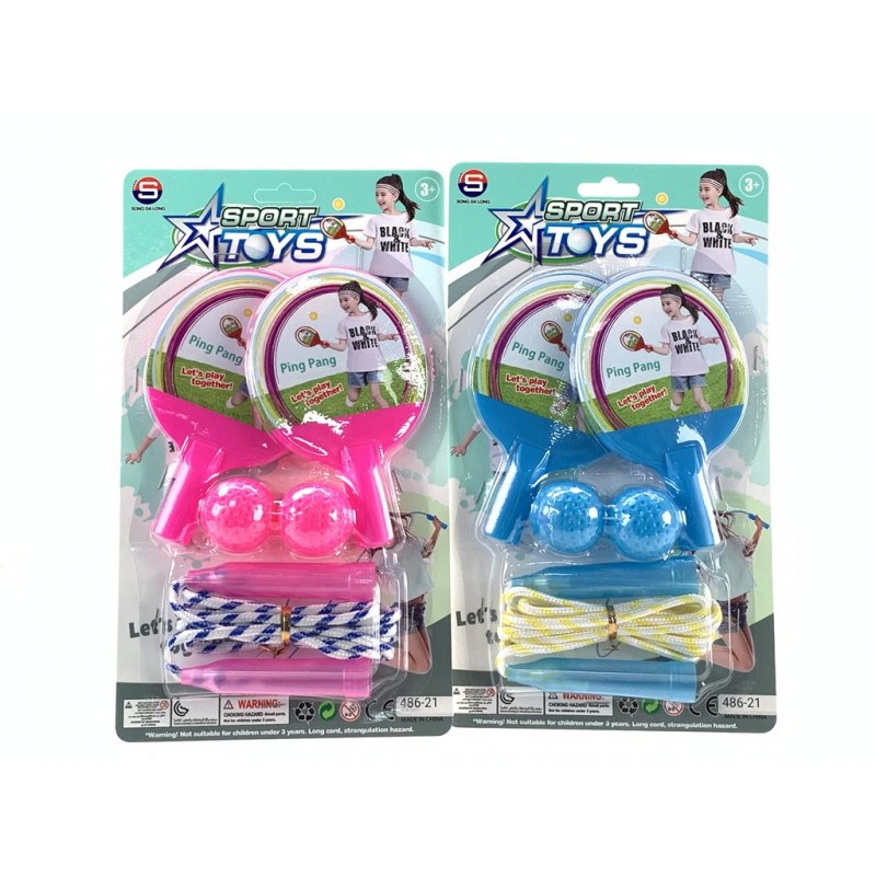 SET DE PALETA Y CUERDA DE SALTAR