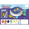 BAÑERA DINOSAURIO TRES COLORES CON ACCESORIOS