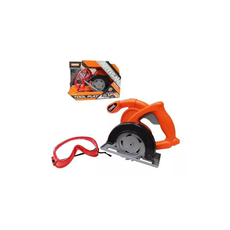 SIERRA ELECTRICA CON GAFAS PROTECTORAS