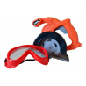 SIERRA ELECTRICA CON GAFAS PROTECTORAS