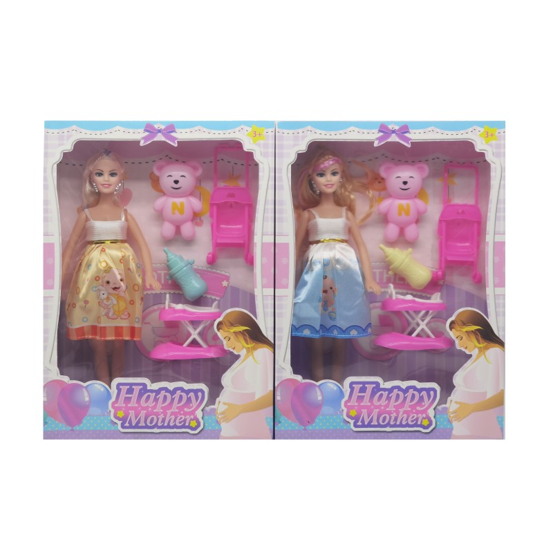 MUÑECA EMBARAZADA 2 COLORES