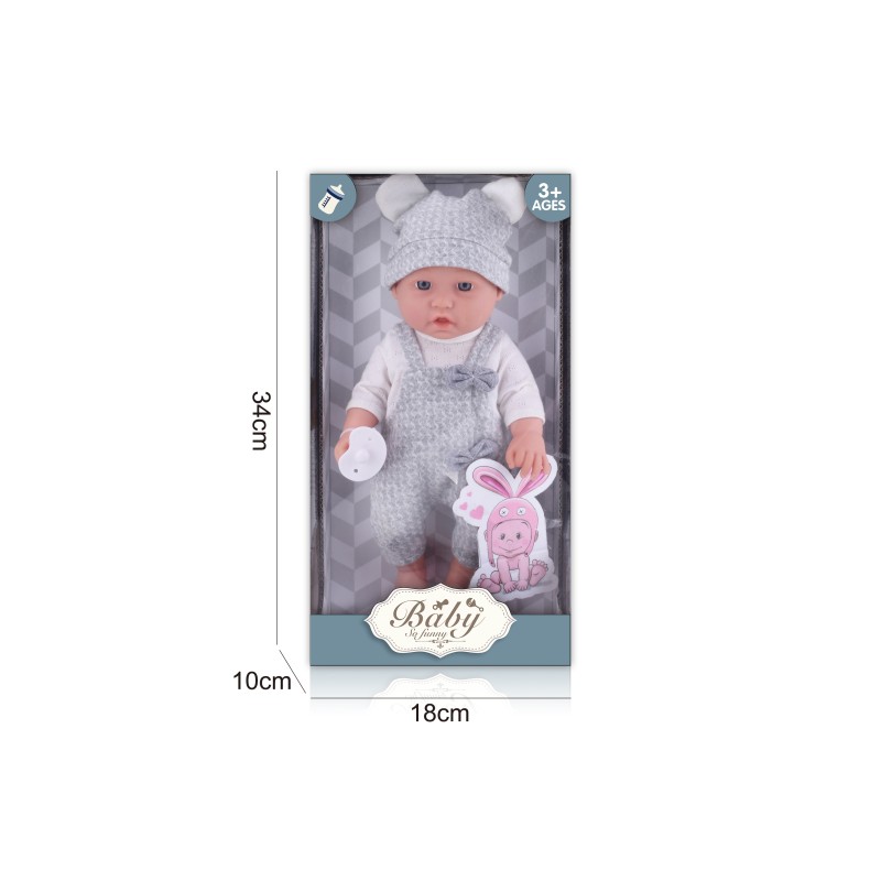 MUÑECA CON CHUPETE EN CAJA