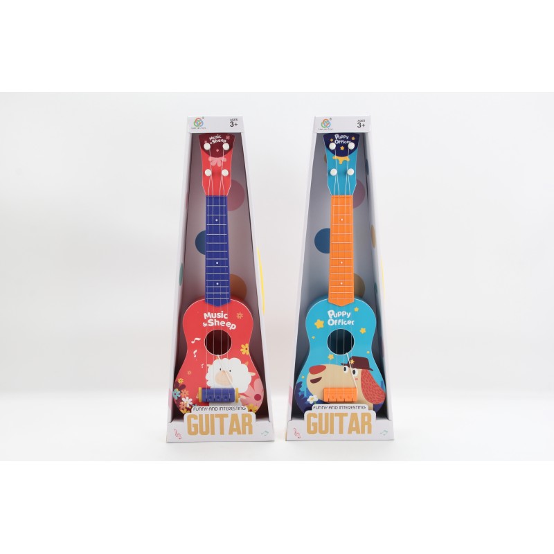GUITARRA MADERA DOS COLORES