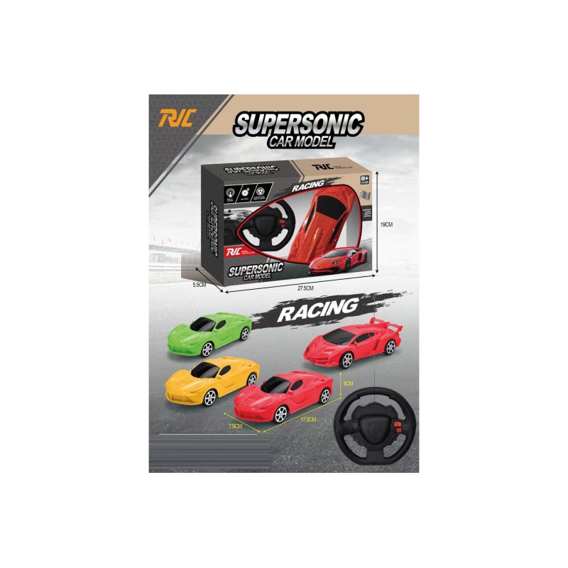AUTO CON CONTROL VOLANTE TRES COLORES