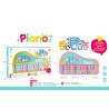 PIANITO ANIMALES CON SONIDO Y LUZ, DOS COLORES