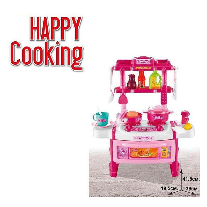 JUEGO DE COCINA, 40 PIEZAS. CON SONIDO Y LUZ