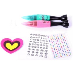 SET DE UÑAS CON ESMALTE Y ADHESIVOS