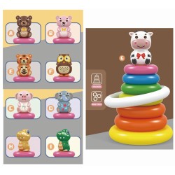 JUEGO DE APILAR ANILLOS, VARIOS ANIMALES