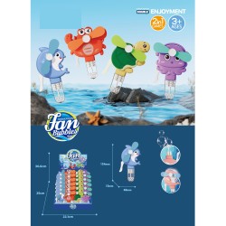 VENTILADOR DE MANO Y BURBUJERO, 24 UNIDADES