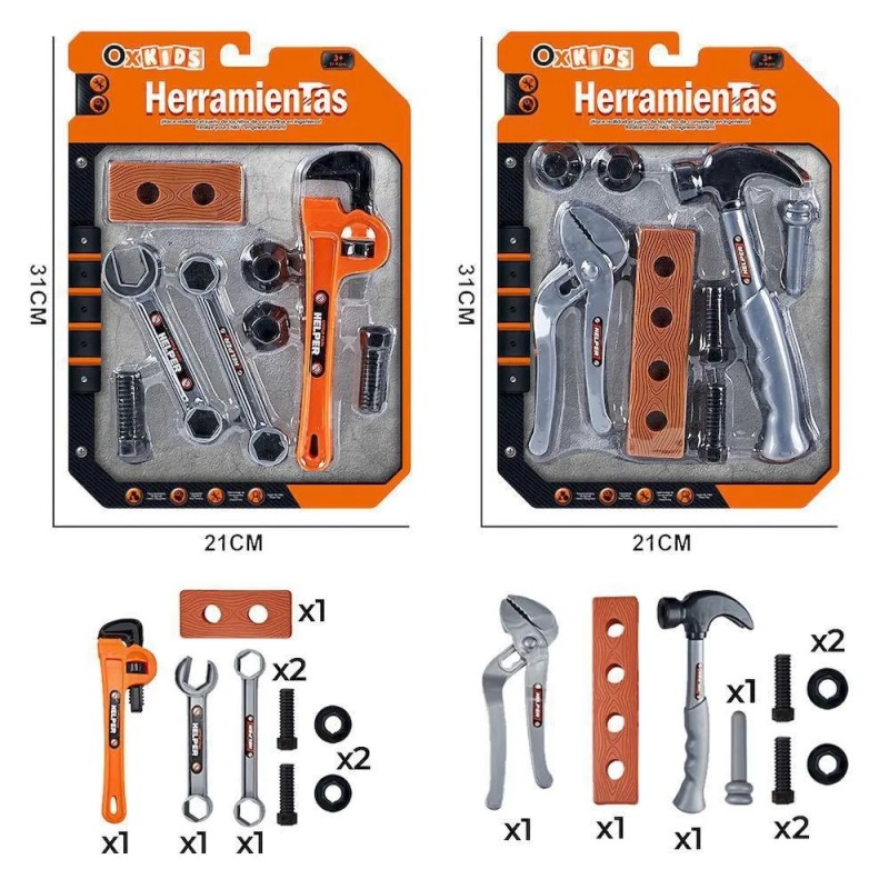 JUEGO DE HERRAMIENTAS CUATRO MODELOS