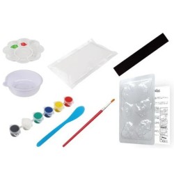 MANUALIDAD EN YESO, IMÁN PARA HELADERA, CAMIONES